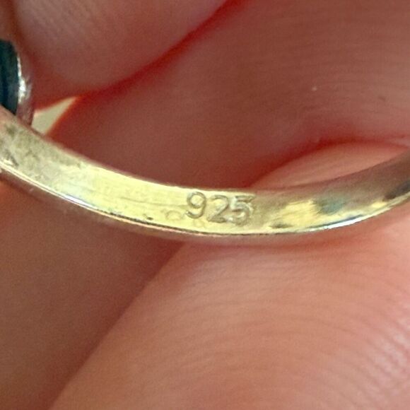 Unique Kingman & Purple Mojave Turquoise Cluster Stone Floral Ring Size 7 New - Picture 5 of 6